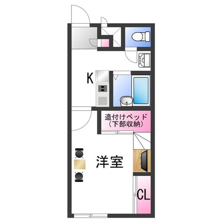 レオパレス箱作ウエストの物件間取画像